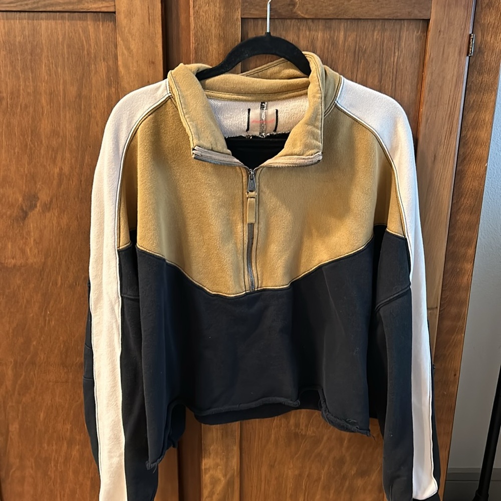 Free People Split Second Half Zip